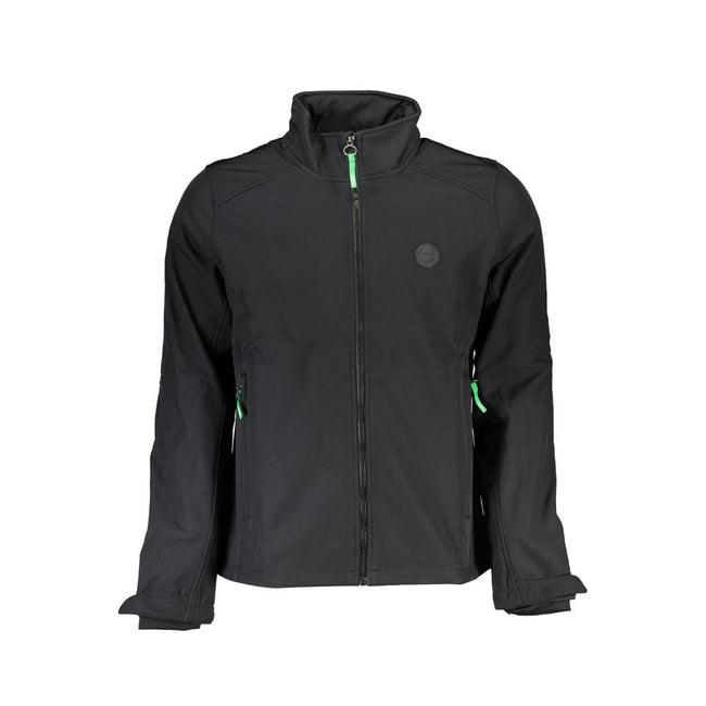 Gianmarco Venturi Schwarze Herrenjacke aus Polyester
