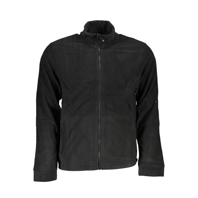 Gianmarco Venturi Schwarzes Herren-Sweatshirt aus Polyester