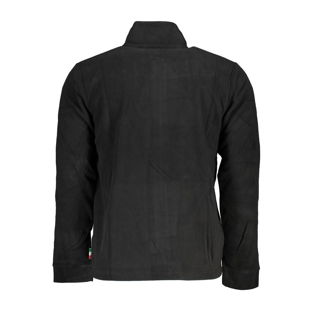 Gianmarco Venturi Schwarzes Herren-Sweatshirt aus Polyester