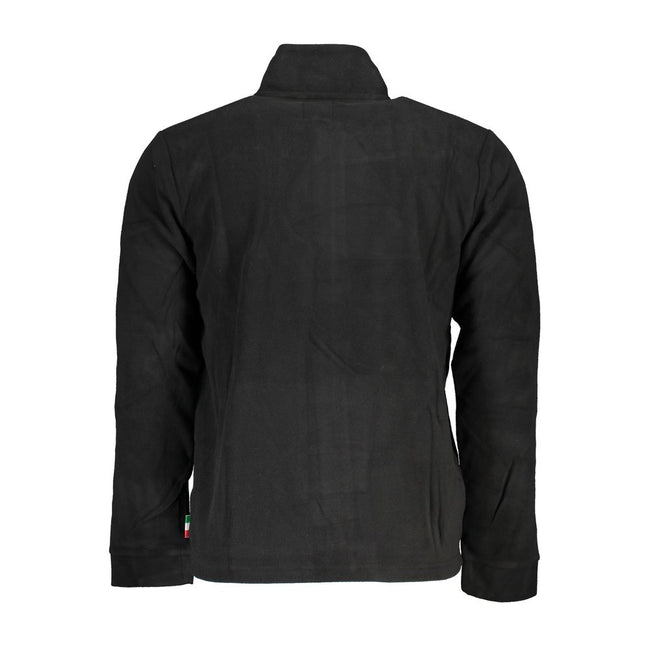 Gianmarco Venturi Schwarzes Herren-Sweatshirt aus Polyester