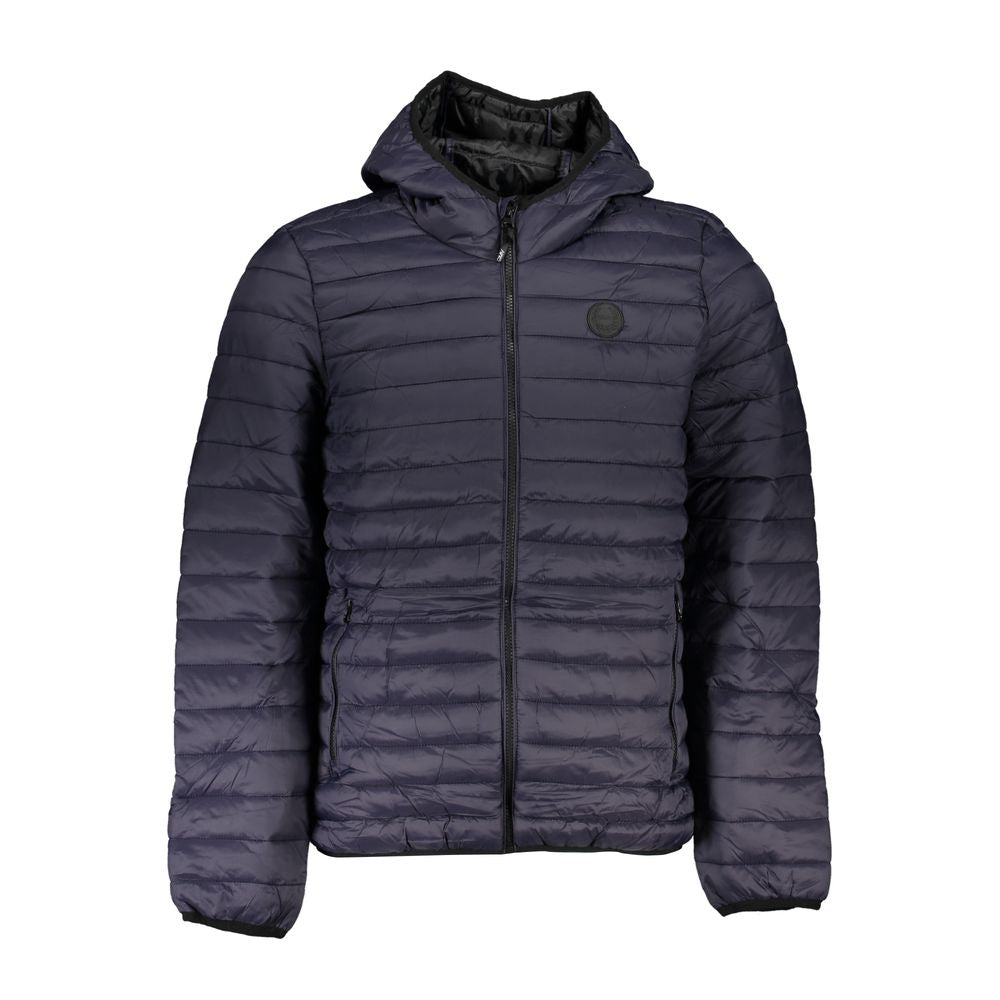 Gianmarco Venturi Men's Nylon Jacket in Blue