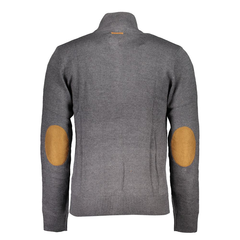 Gianmarco Venturi Grauer Baumwoll-Pullover