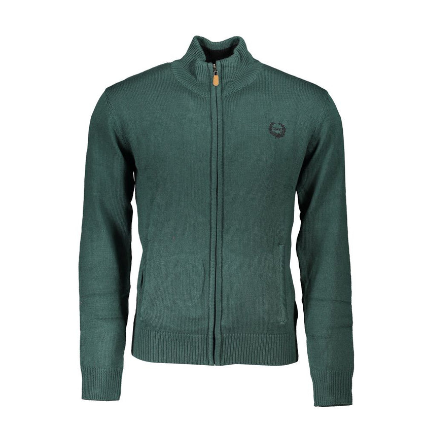 Gianmarco Venturi Verde Baumwoll-Strickjacke für Herren