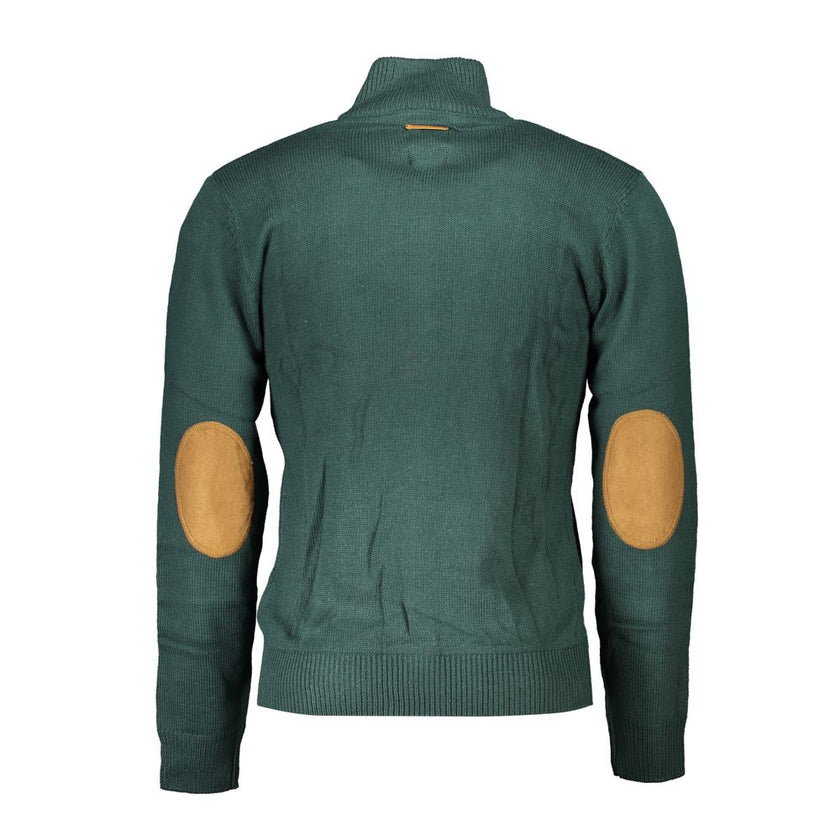 Gianmarco Venturi Verde Baumwoll-Strickjacke für Herren