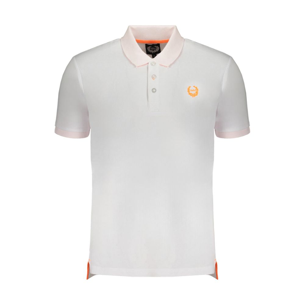 Gianmarco Venturi Men's White Cotton Polo Shirt