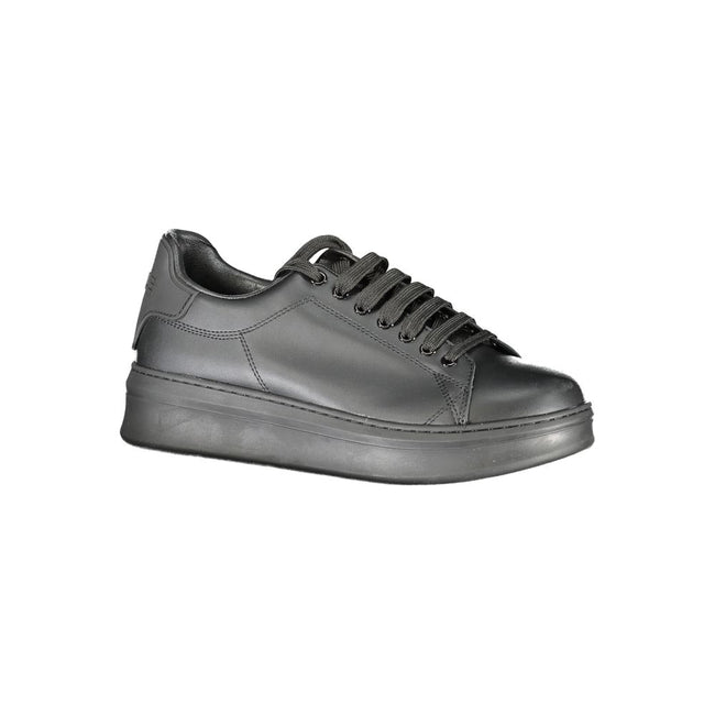 Gaelle Paris Schwarzer Sneaker aus Polyurethan für Herren