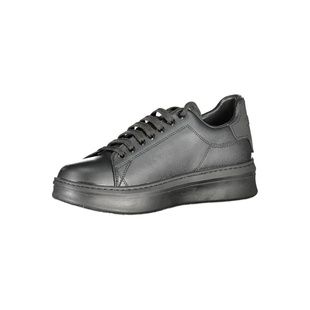 Gaelle Paris Schwarzer Sneaker aus Polyurethan für Herren