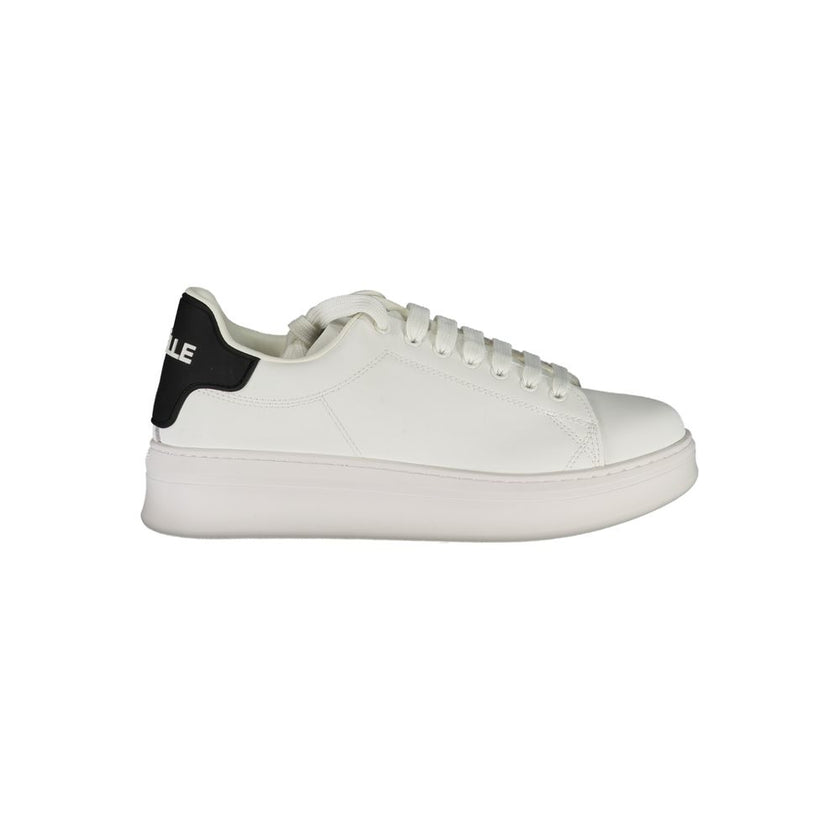 Gaelle Paris Weißer Herren-Sneaker aus Polyurethan