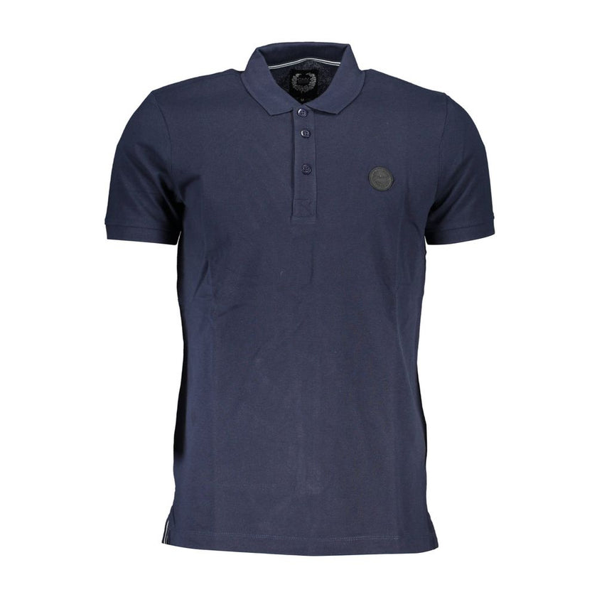 Gianmarco Venturi Blu Cotton Herren Poloshirt