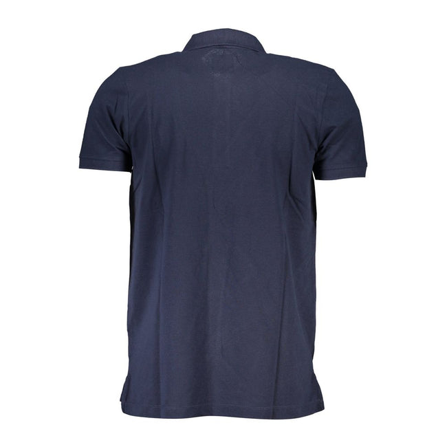 Gianmarco Venturi Blu Cotton Herren Poloshirt