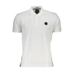 Gianmarco Venturi Bianco Baumwoll-Herrenpoloshirt