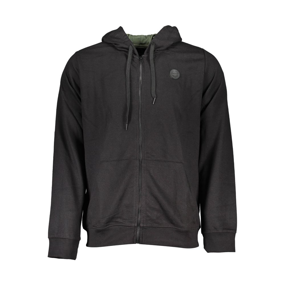 Gianmarco Venturi Men's Black Cotton Hoodie