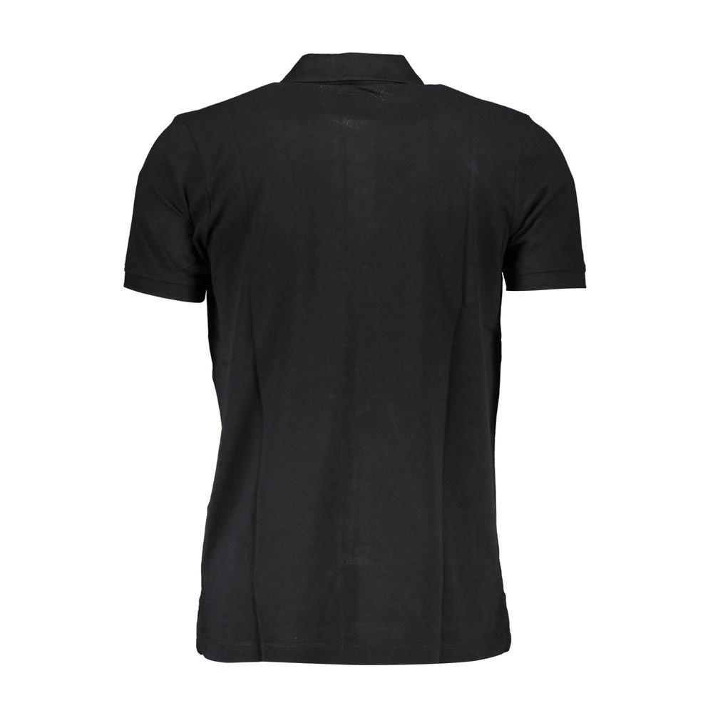 Gianmarco Venturi Men's Black Cotton Polo Shirt