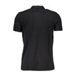 Gianmarco Venturi Schwarzes Herren-Poloshirt aus Baumwolle