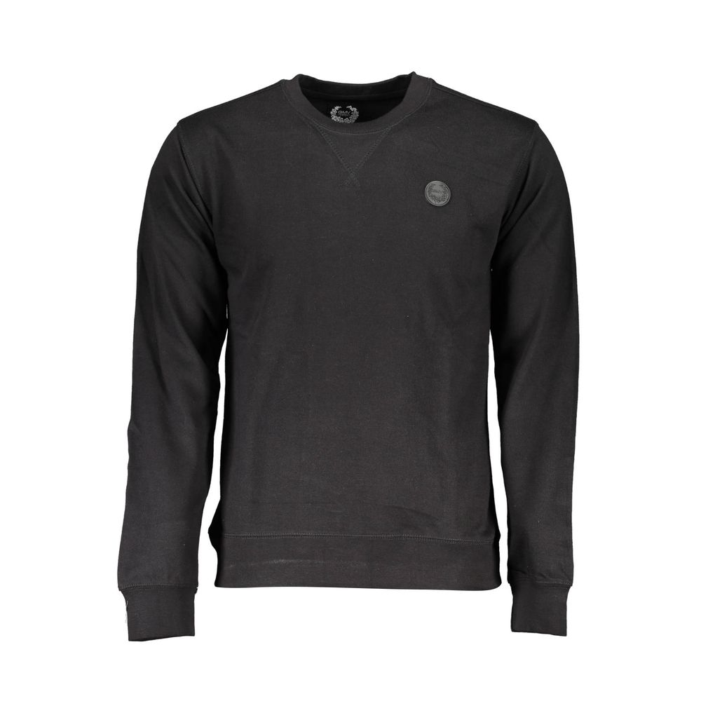 Gianmarco Venturi Schwarzer Baumwoll-Herren-Sweatshirt
