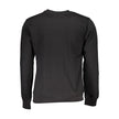 Gianmarco Venturi Schwarzer Baumwoll-Herren-Sweatshirt
