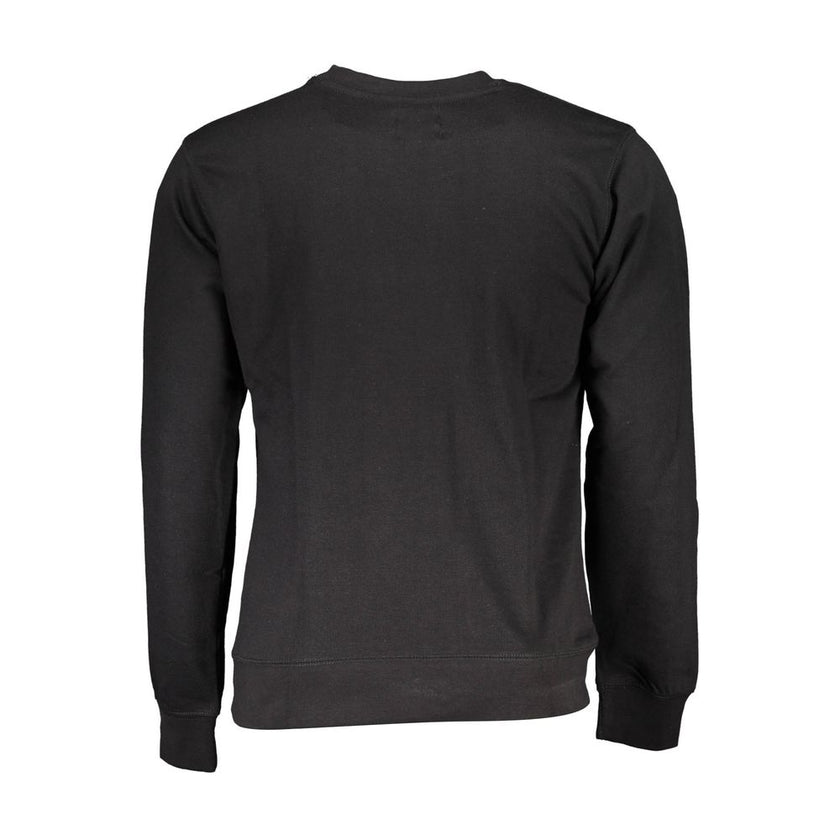 Gianmarco Venturi Schwarzer Baumwoll-Herren-Sweatshirt