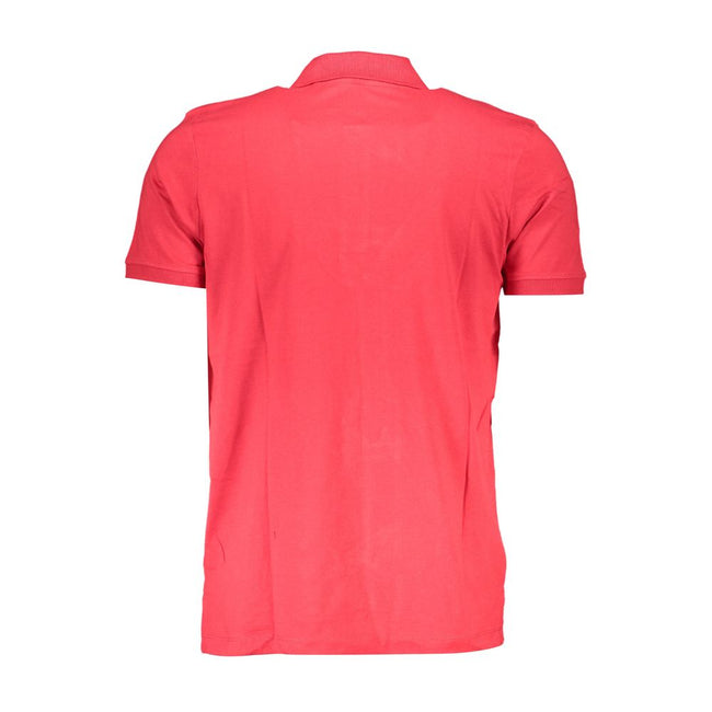 Gianmarco Venturi Rotes Herren-Poloshirt aus Baumwolle