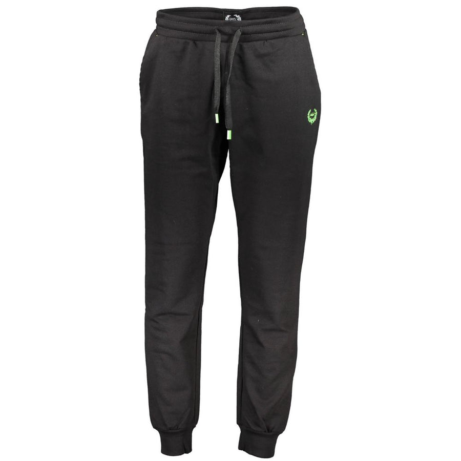 Gianmarco Venturi Schwarze Baumwoll-Herren-Jogginghose
