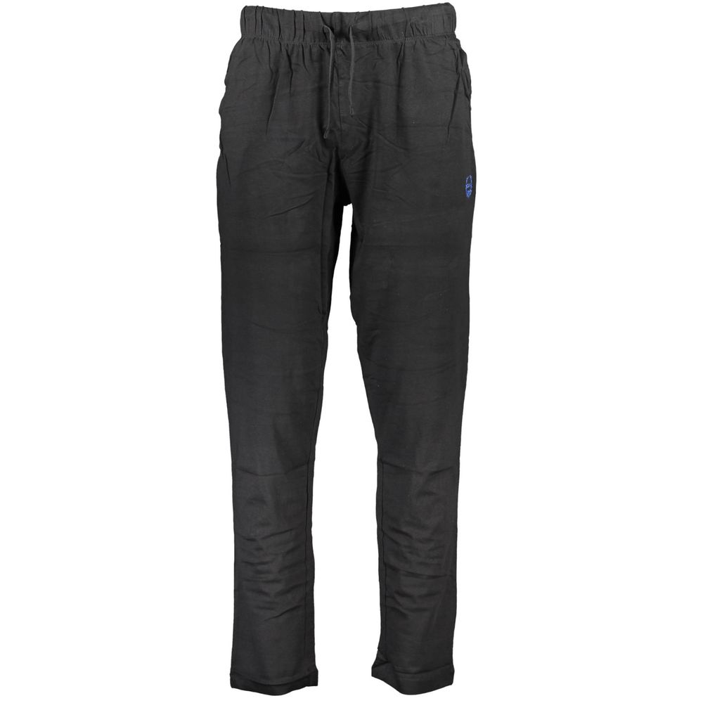 Gianmarco Venturi Men's Black Cotton Trousers