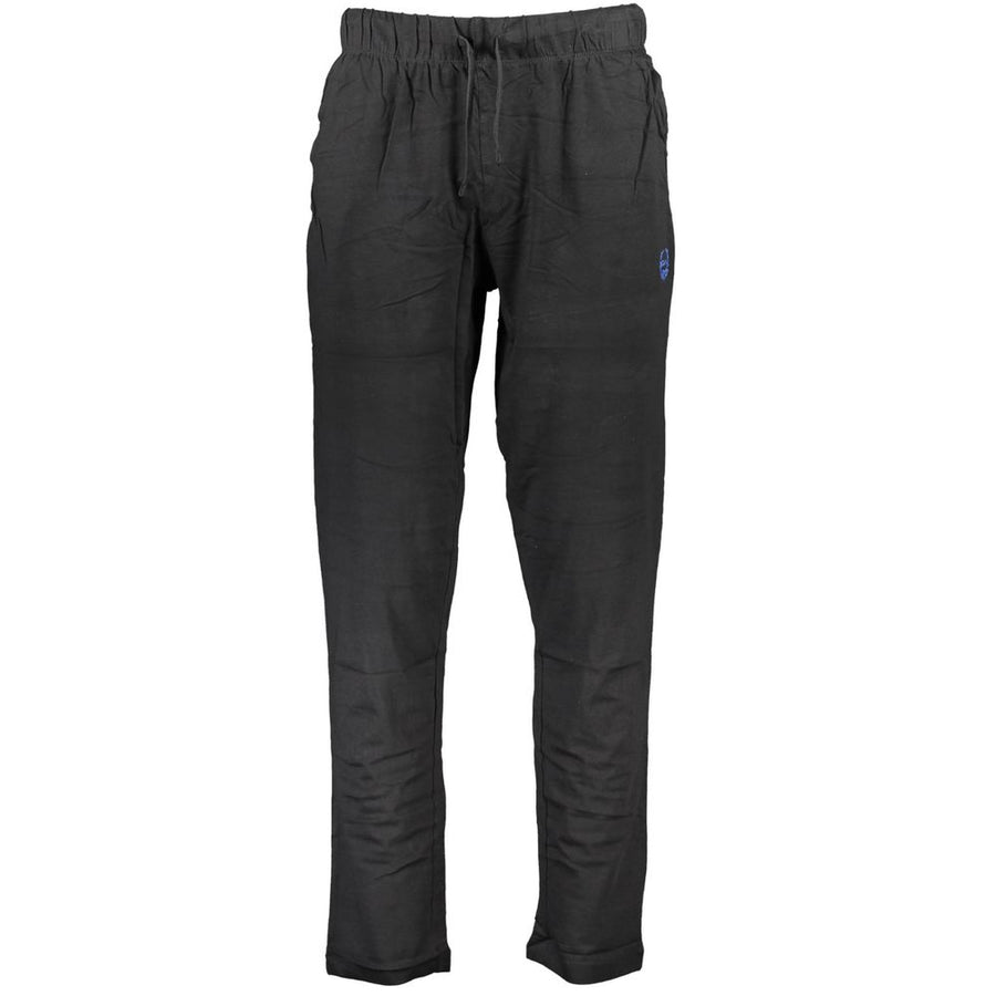 Gianmarco Venturi Schwarze Baumwollhose für Herren