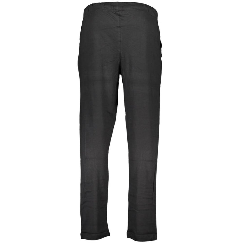 Gianmarco Venturi Schwarze Baumwollhose für Herren