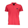 Gianmarco Venturi Rotes Poloshirt aus Baumwolle