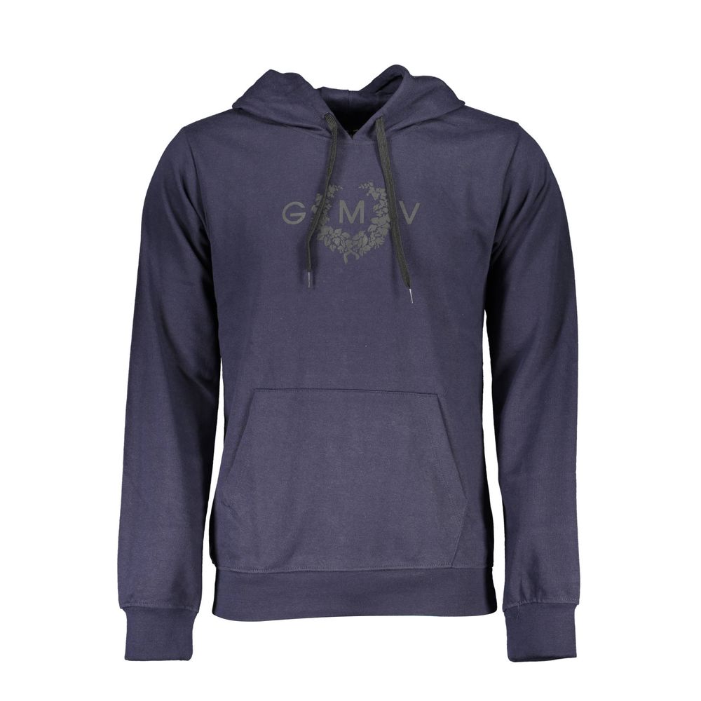 Gianmarco Venturi Blauer Baumwoll-Kapuzenpullover für Herren