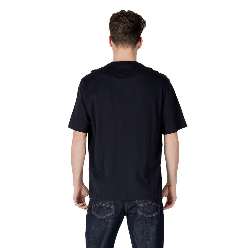 Armani Exchange Blaues Baumwoll-Sportswear-T-Shirt