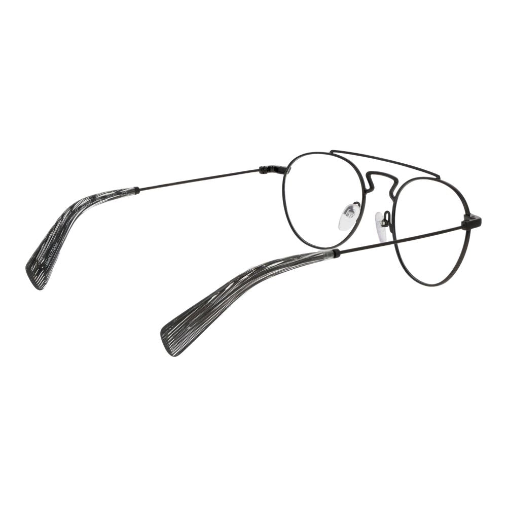 Yohji Yamamoto Schwarze Metallbrille (Gestell)