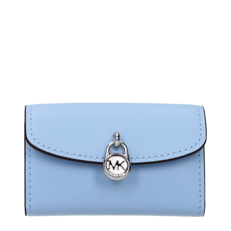 Michael Kors Hellblaues Lederportemonnaie