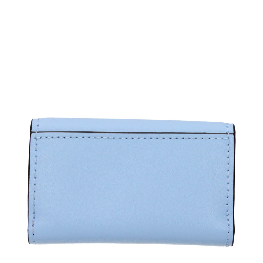Michael Kors Hellblaues Lederportemonnaie
