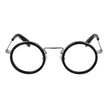 Yohji Yamamoto Brille aus schwarzem Metall & Kunststoff (Gestell)