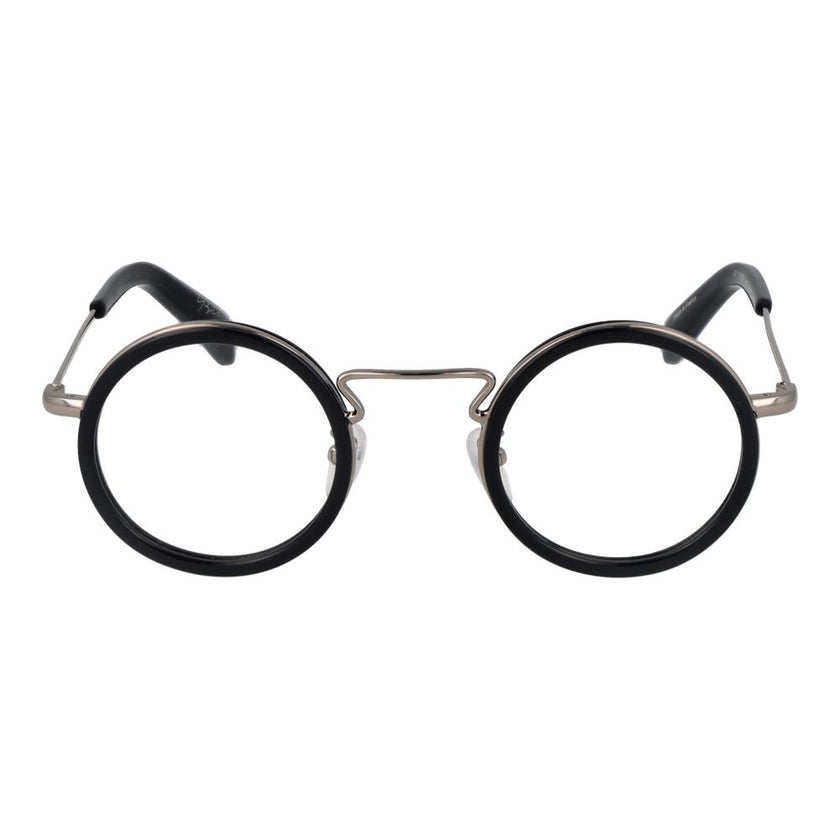 Yohji Yamamoto Brille aus schwarzem Metall & Kunststoff (Gestell)