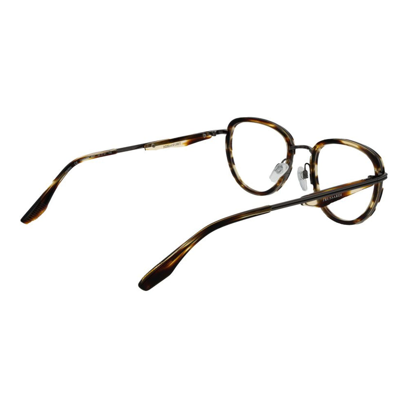 Trussardi Braune Brille aus Metall & Kunststoff (Gestell)