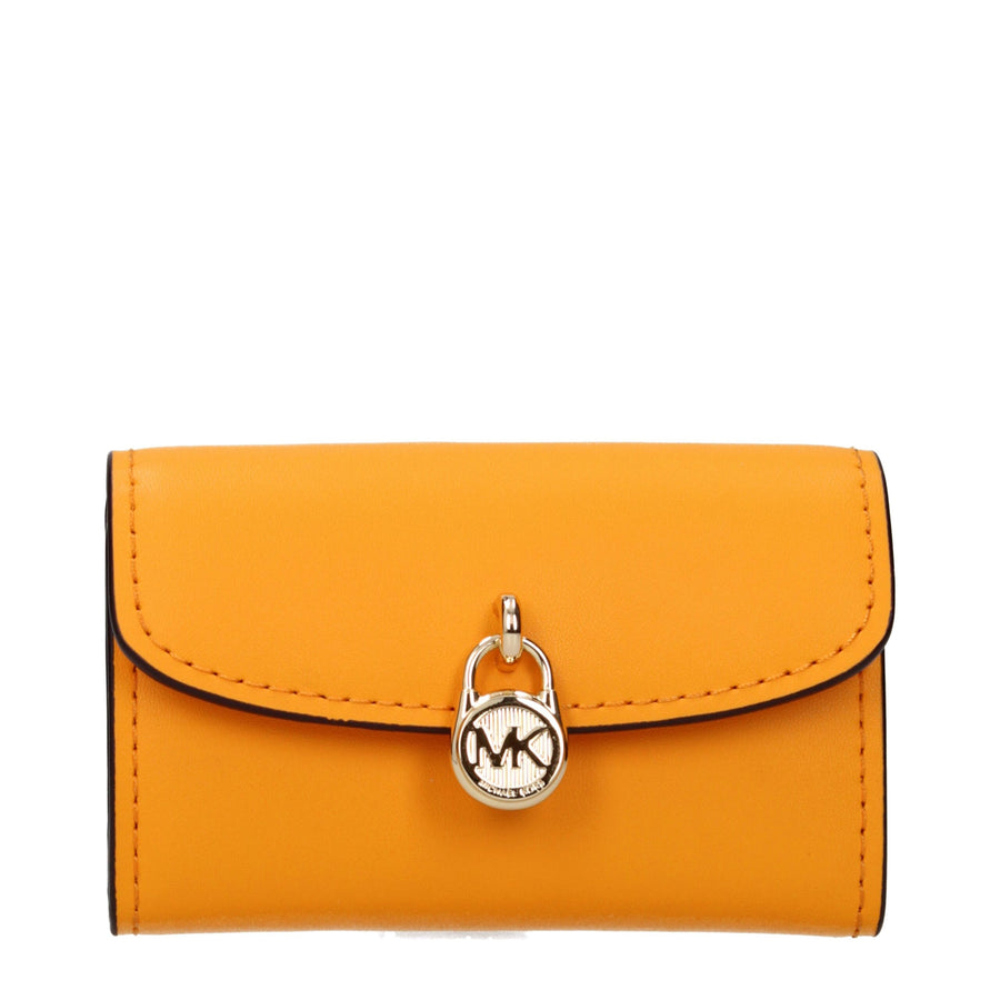 Michael Kors Orange-farbenes Lederportemonnaie