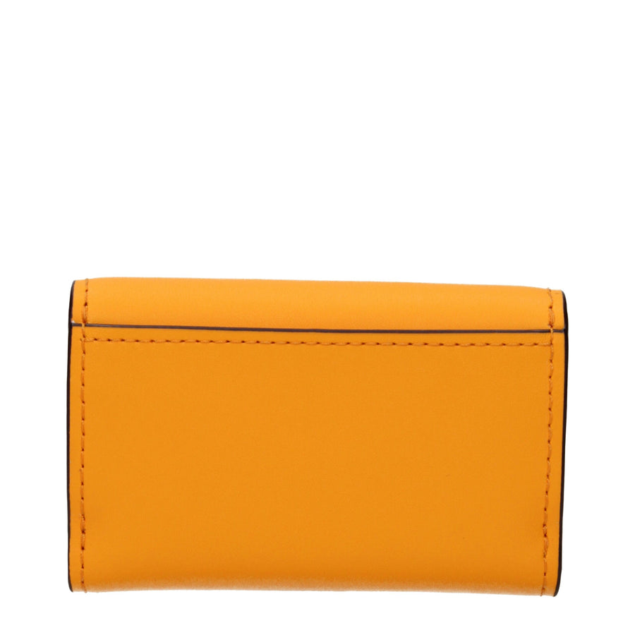 Michael Kors Orange-farbenes Lederportemonnaie