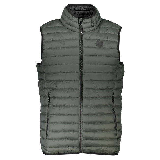 Gianmarco Venturi Grüne ärmellose Jacke aus Polyamid