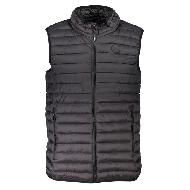 Gianmarco Venturi Schwarze ärmellose Jacke aus Polyamid