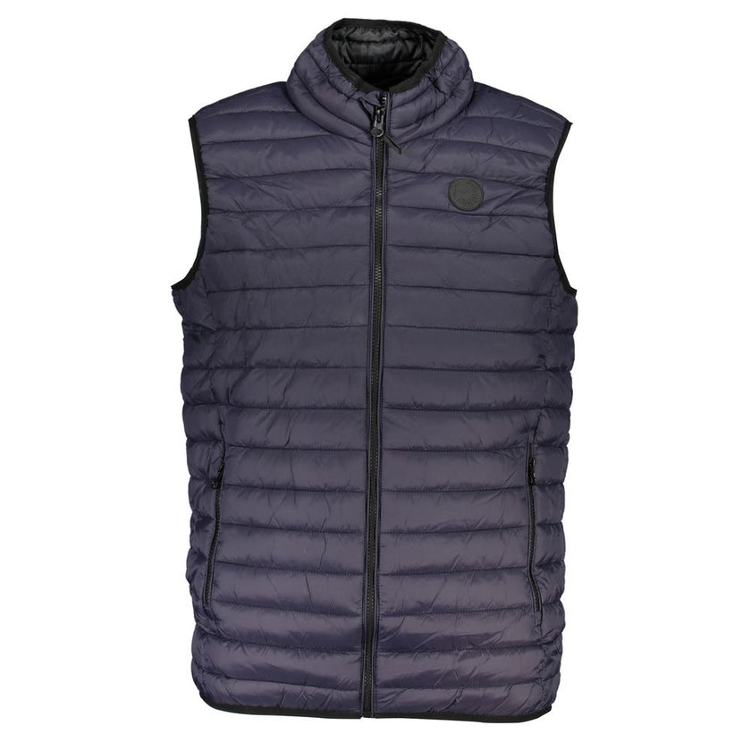 Gianmarco Venturi Ärmellose Jacke aus Polyamid in Blau