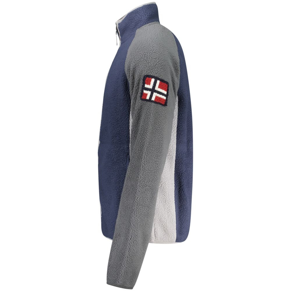 Norway 1963 Blaues Herren-Sweatshirt aus Polyester