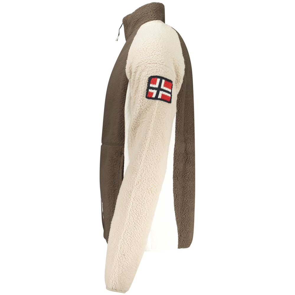 Norway 1963 Marrone Polyester Herren Sweatshirt