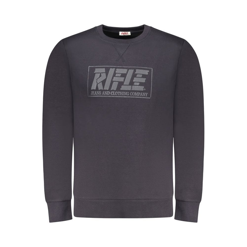 Rifle Blauer Baumwoll-Sweatshirt für Herren