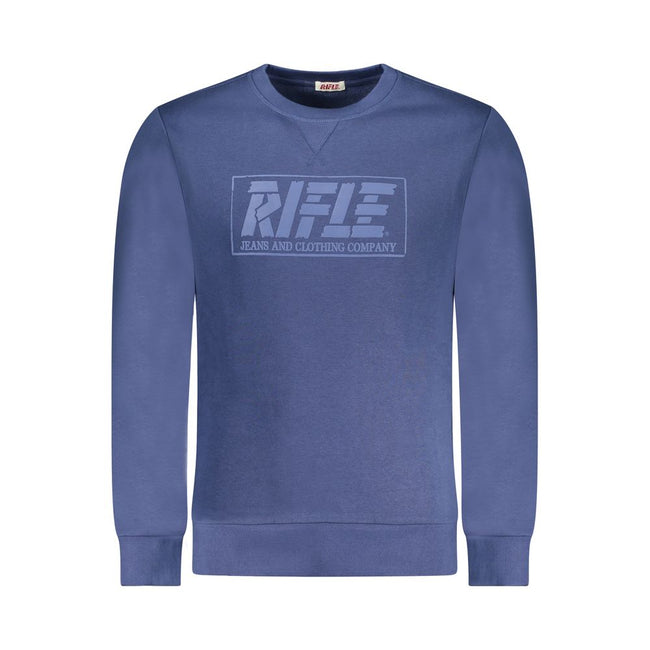 Rifle Blauer Baumwoll-Sweatshirt für Herren