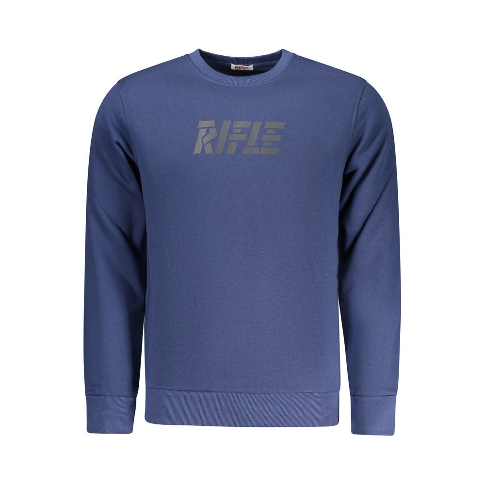 Rifle Blauer Baumwoll-Sweatshirt für Herren