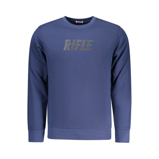 Rifle Blauer Baumwoll-Sweatshirt für Herren