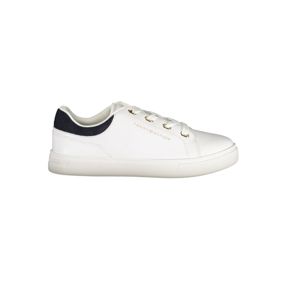 Tommy Hilfiger White Women's Polyurethane Sneakers