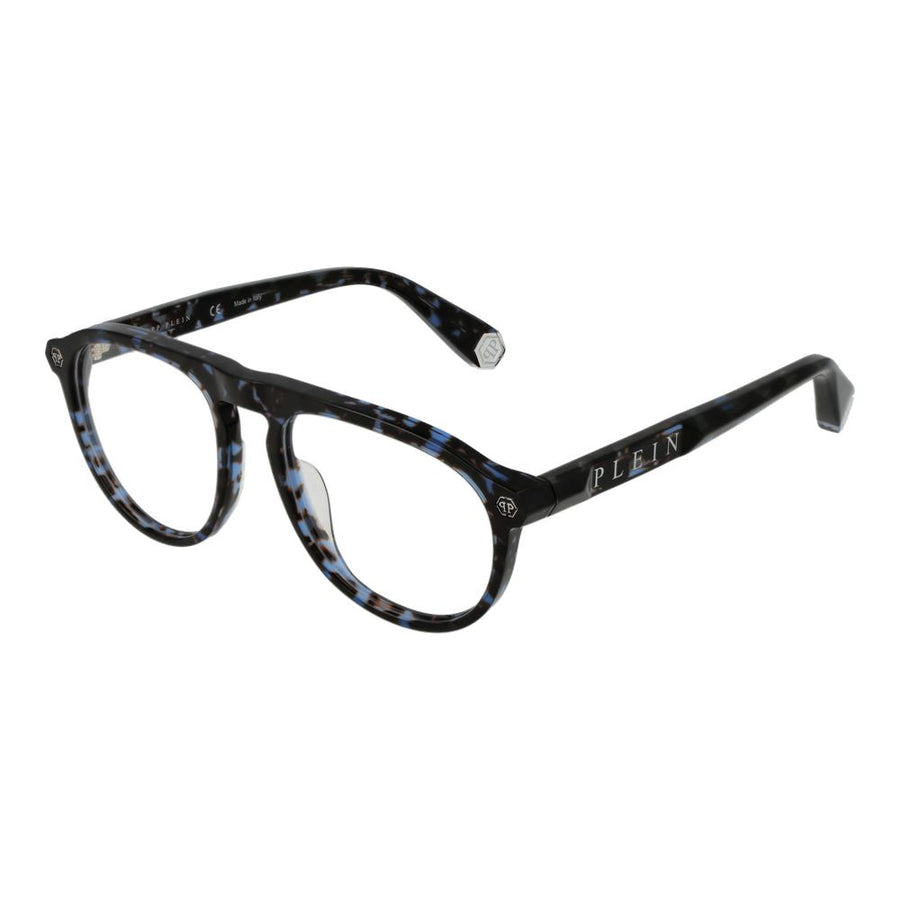 Philipp Plein Eyeglass Frames in Blue Cellulose Acetate