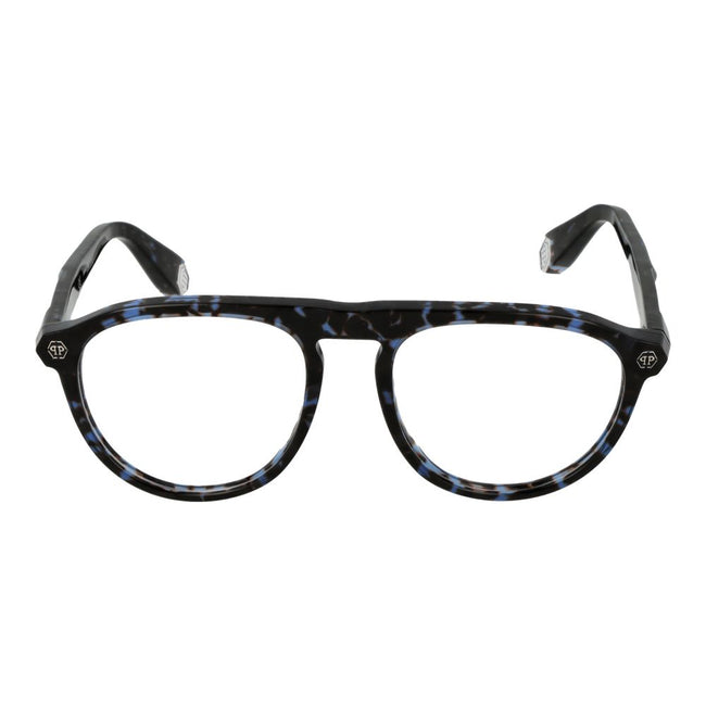 Philipp Plein Brillenrahmen aus blauem Celluloseacetat