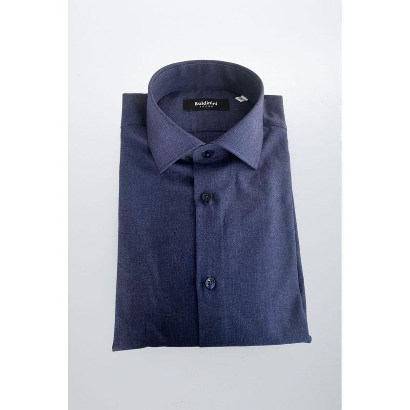 Baldinini Trend Blaues Denim-Hemd